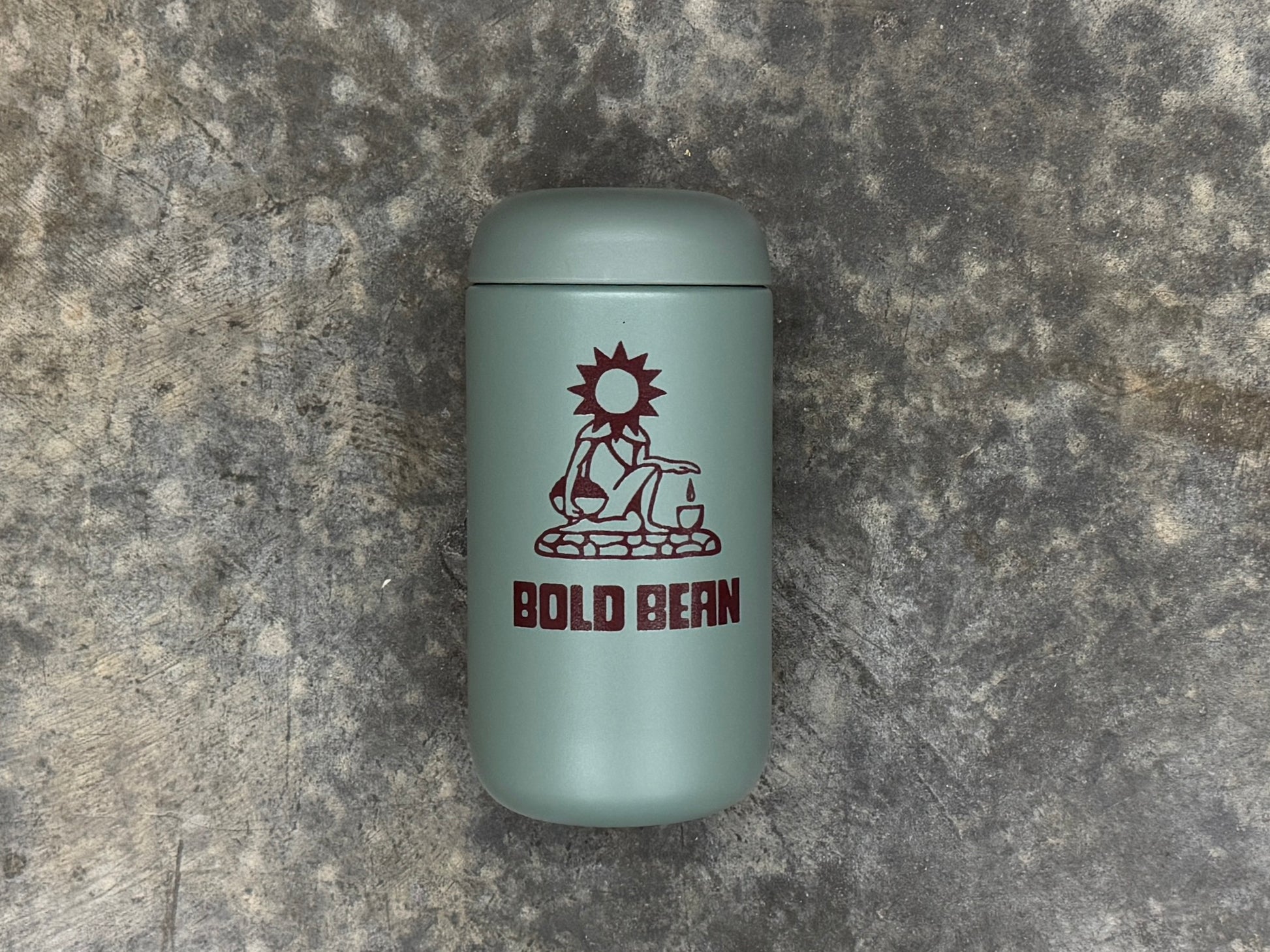 photo of green coffee travel much with logo