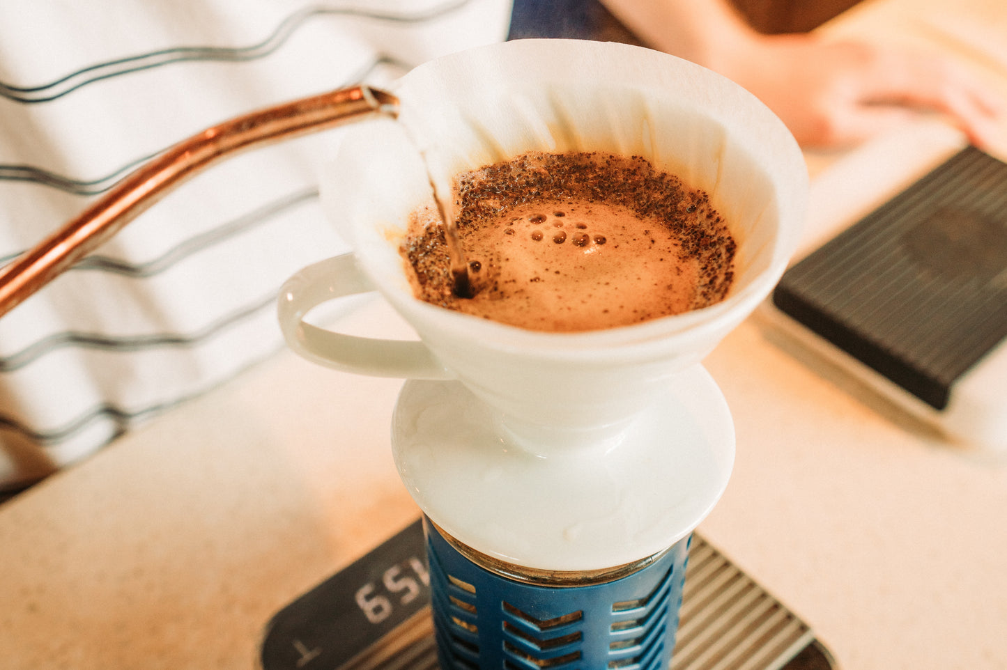 Image of pour over coffee being made