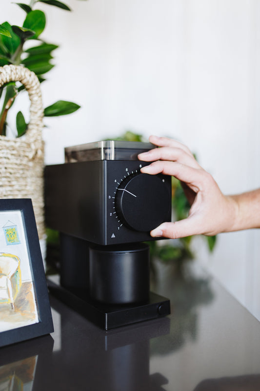 Product image of FELLOW coffee grinder in black