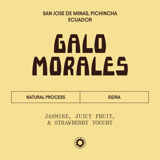 Ecuador - Galo Morales - Natural Sidra