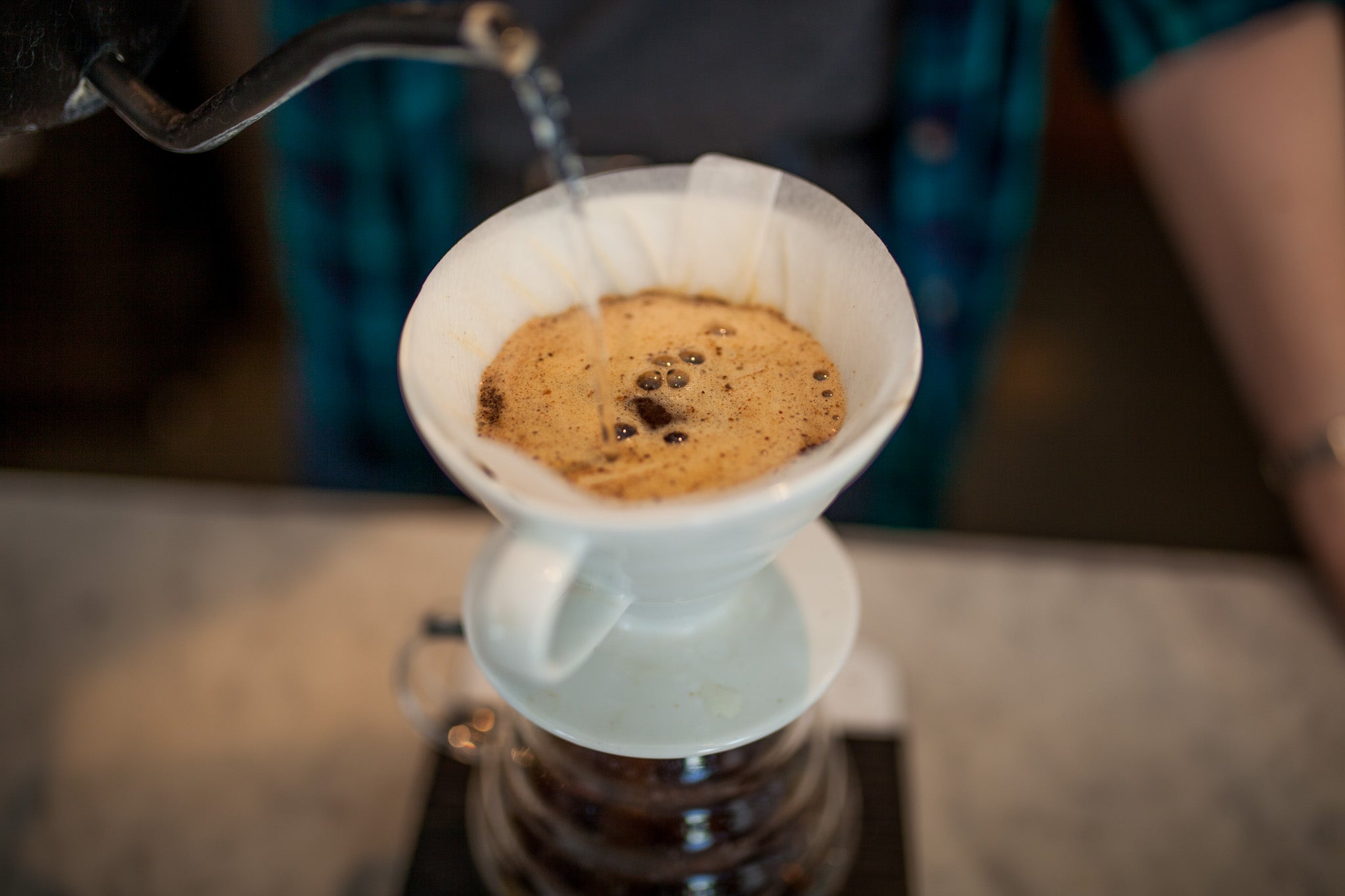 Image of pourover being brewed 