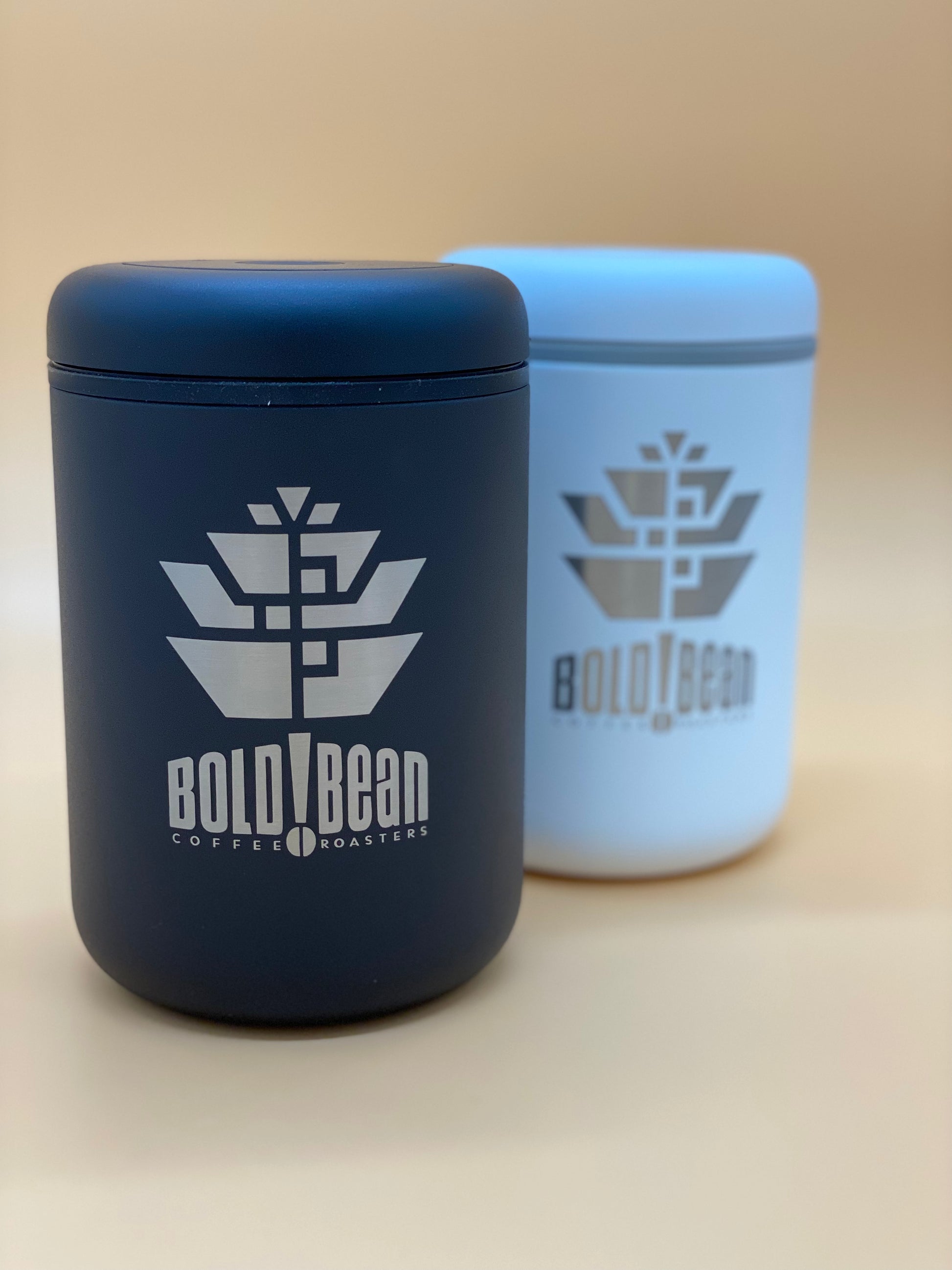 Product image of two Bold Bean branded thermos.
