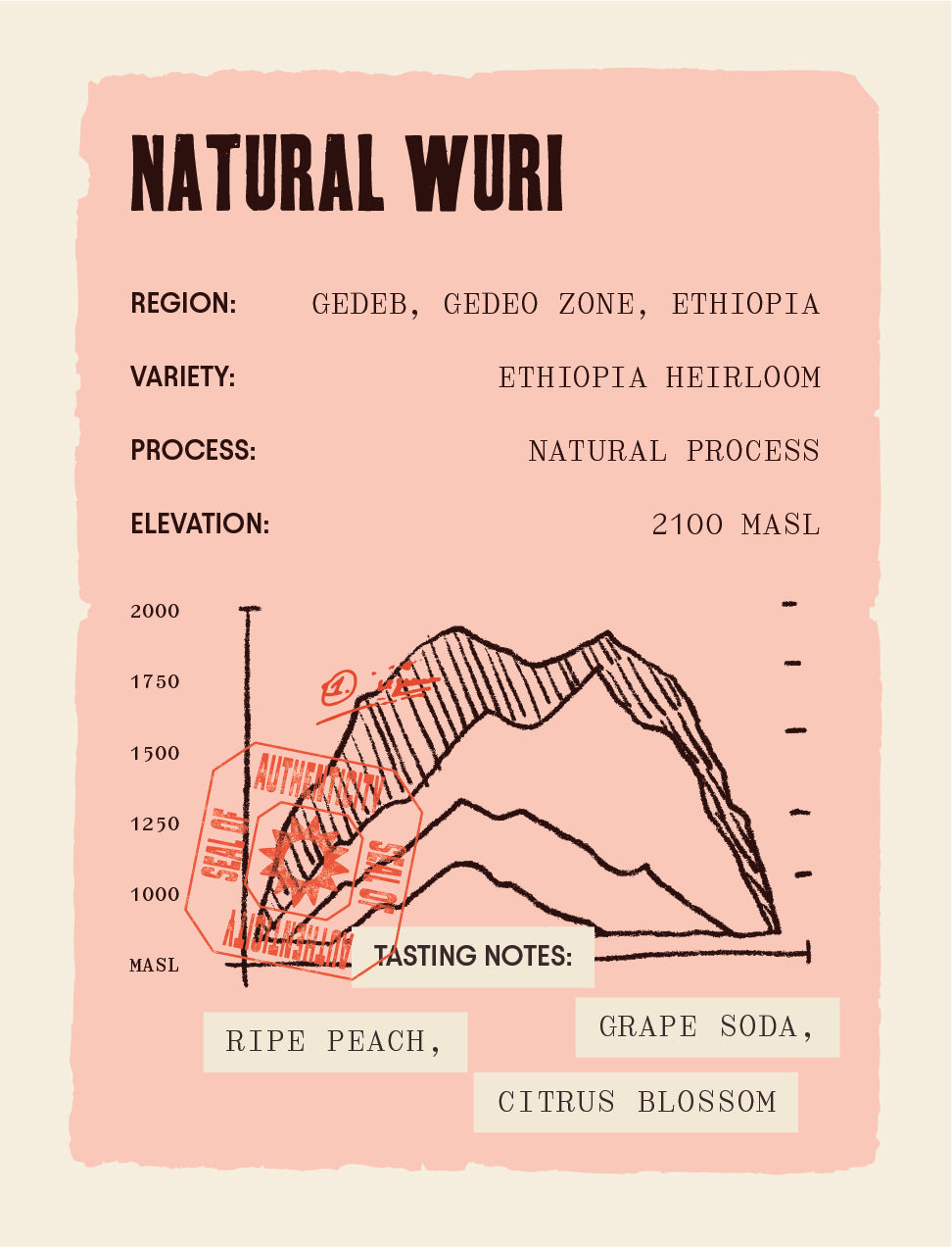 Ethiopia - Wuri - Natural Process