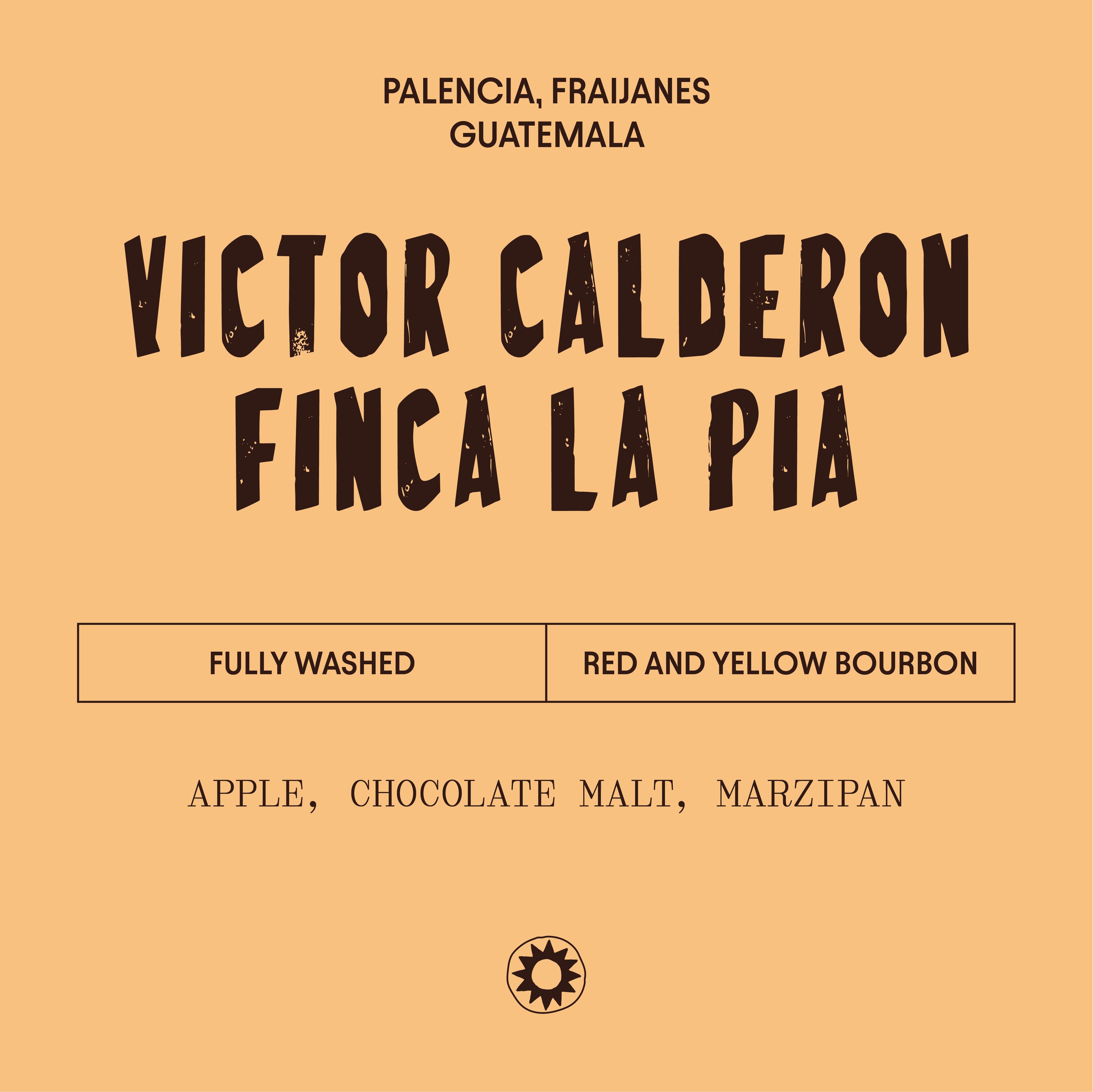 image of victor Calderon label - notes of apple, chocolate malt, marzipan 