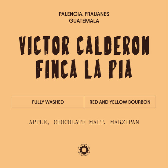 image of victor Calderon label - notes of apple, chocolate malt, marzipan 