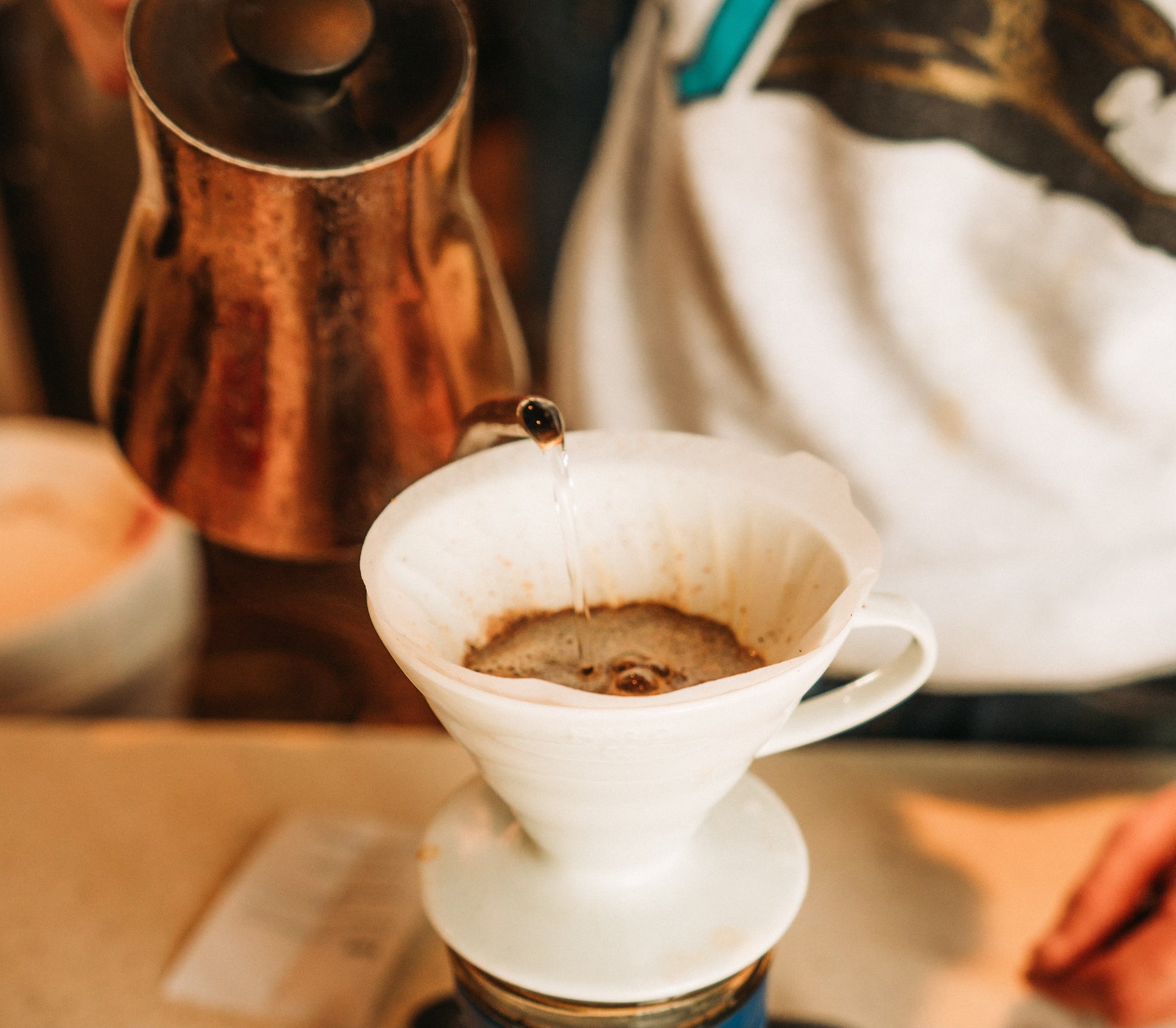 Image of pour over coffee being made