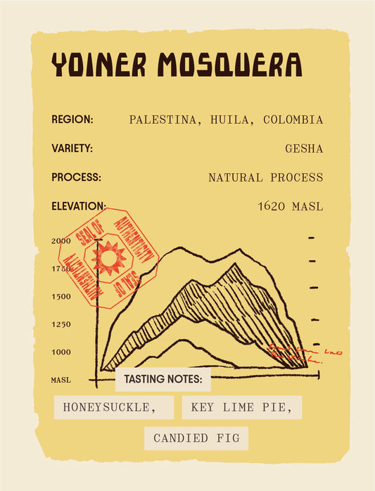 Colombia - Yoiner Mosquera - Natural Process Gesha