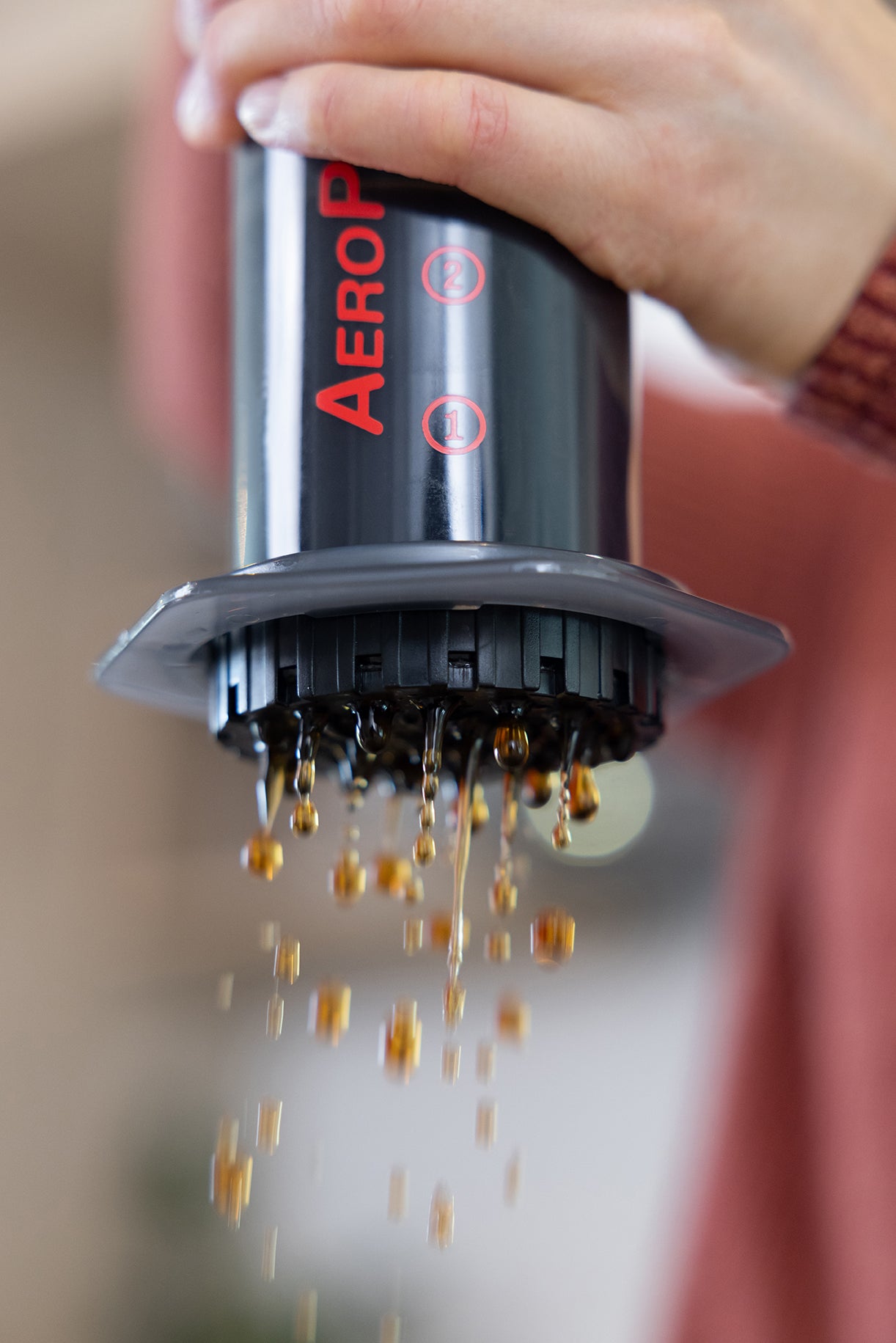 Product image of AeroPress in use